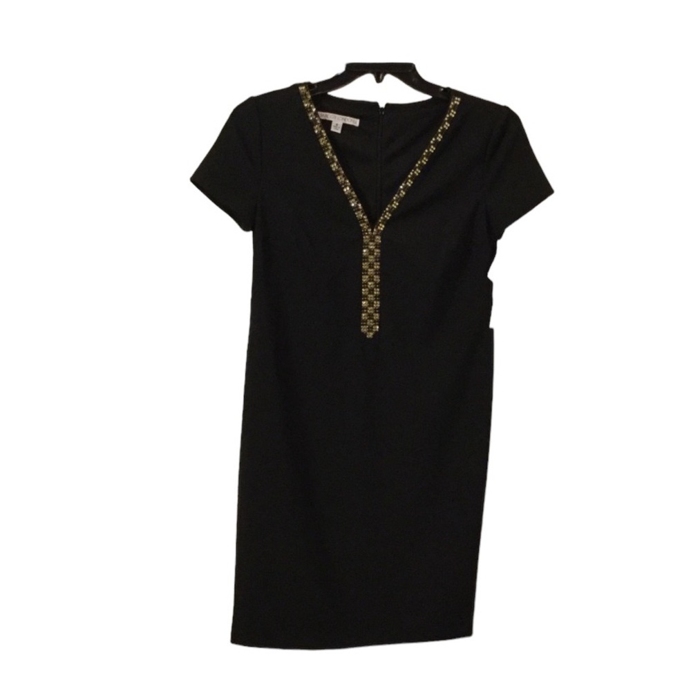 Maggy London formal beaded v-neck sheath-8 NWT